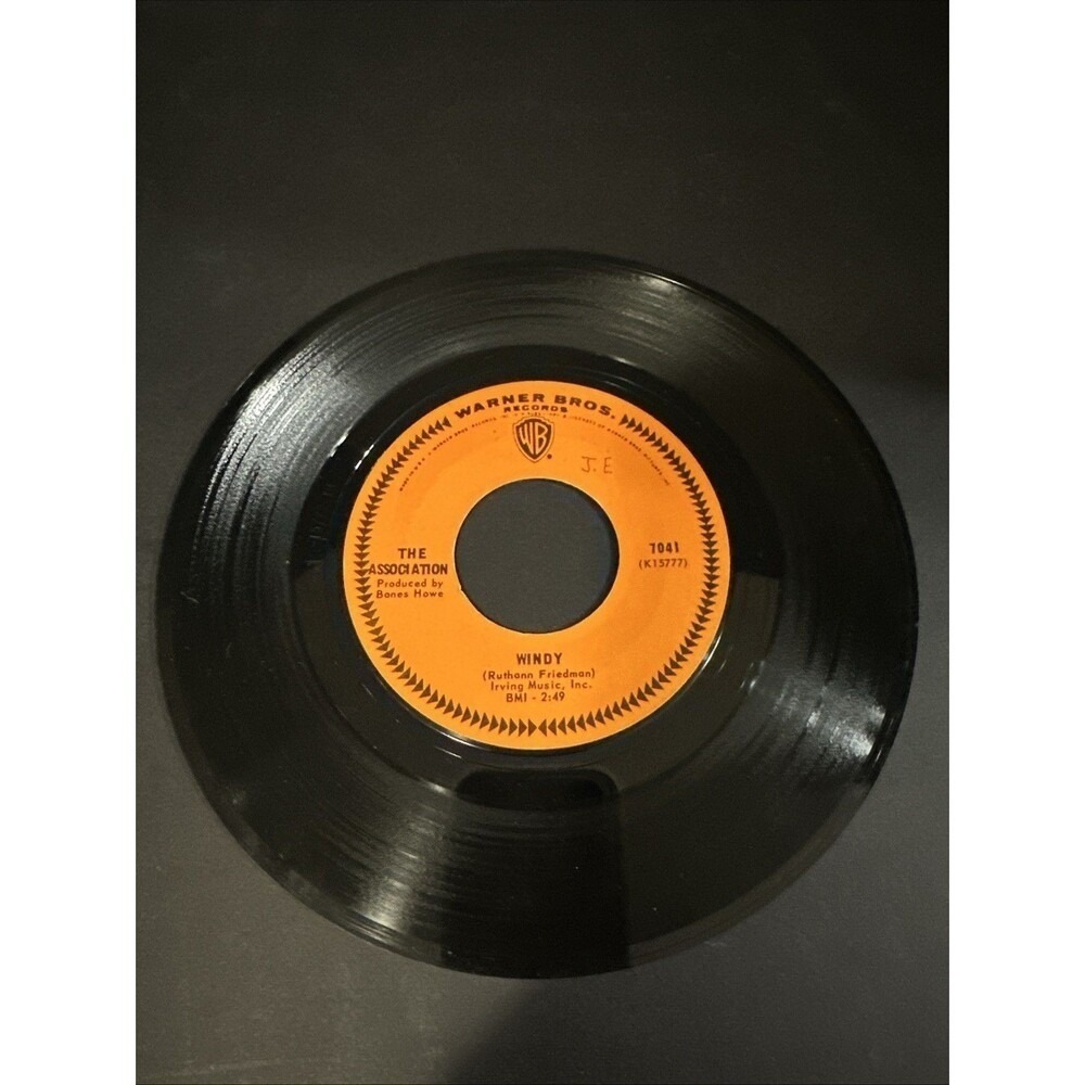 Warner Brothers Records 45 Record The Association Sometime / Windy Used
